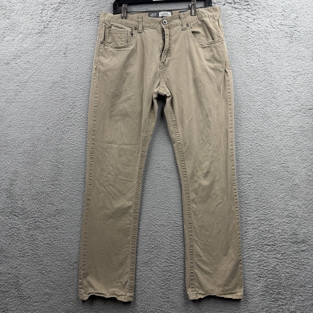 BKE Buckle Jake Straight Leg Jeans Men's 34R Blue Medium Wash Denim Pants 32x30
